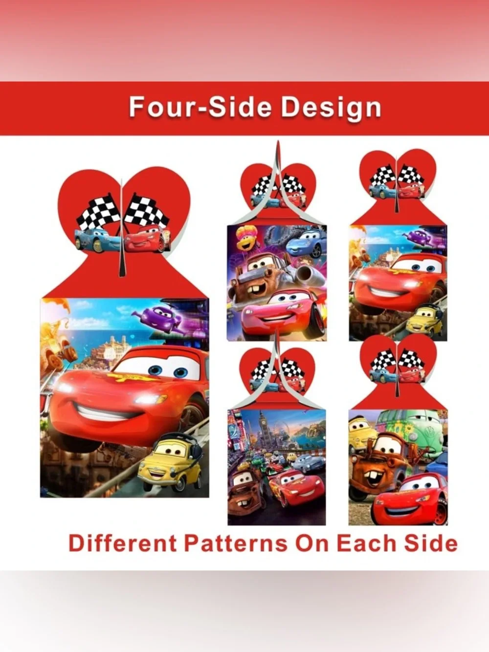 Race Cars Gift Boxes Goodie Boxes for Cars Themed Birthday Decorations Party